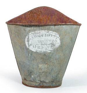 A portable zinc wine hod, French 19th Century