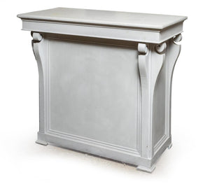 A bar or shop counter painted in Paris-Grey chalk paint French Circa 1900