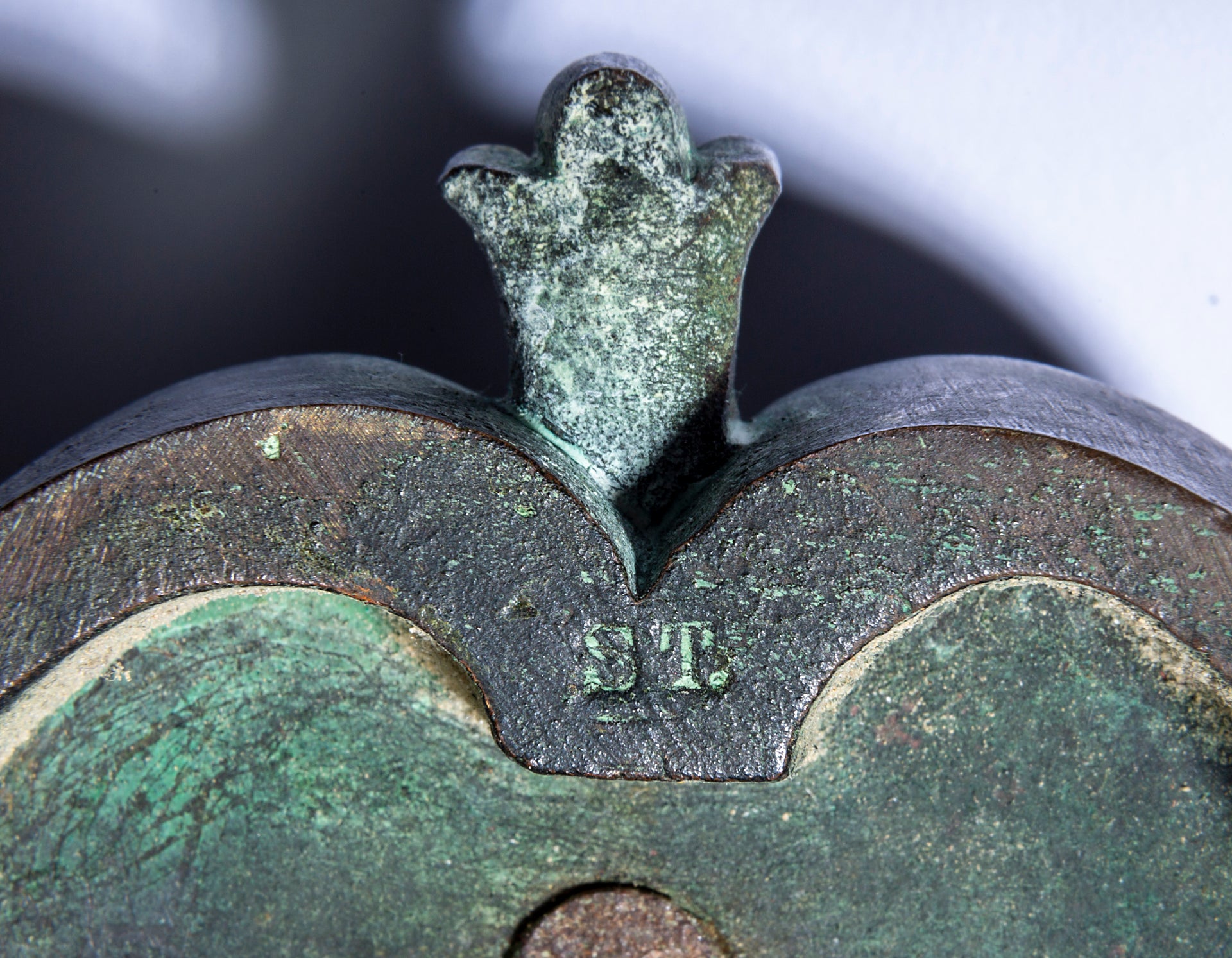 SOLD An exceptional pair of bronze door knockers, cast with the head of Neptune and twin dolphins French 19th Century