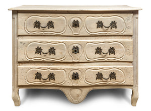 SOLD A rustic pale timber commode with grand proportions, French 19th Century
