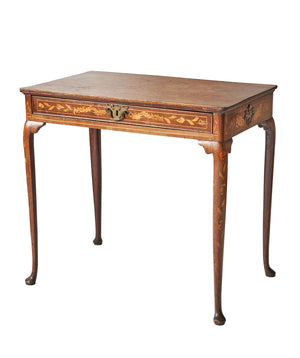 SOLD A very decorative and elegant marquetry writing table, Dutch 18th Century