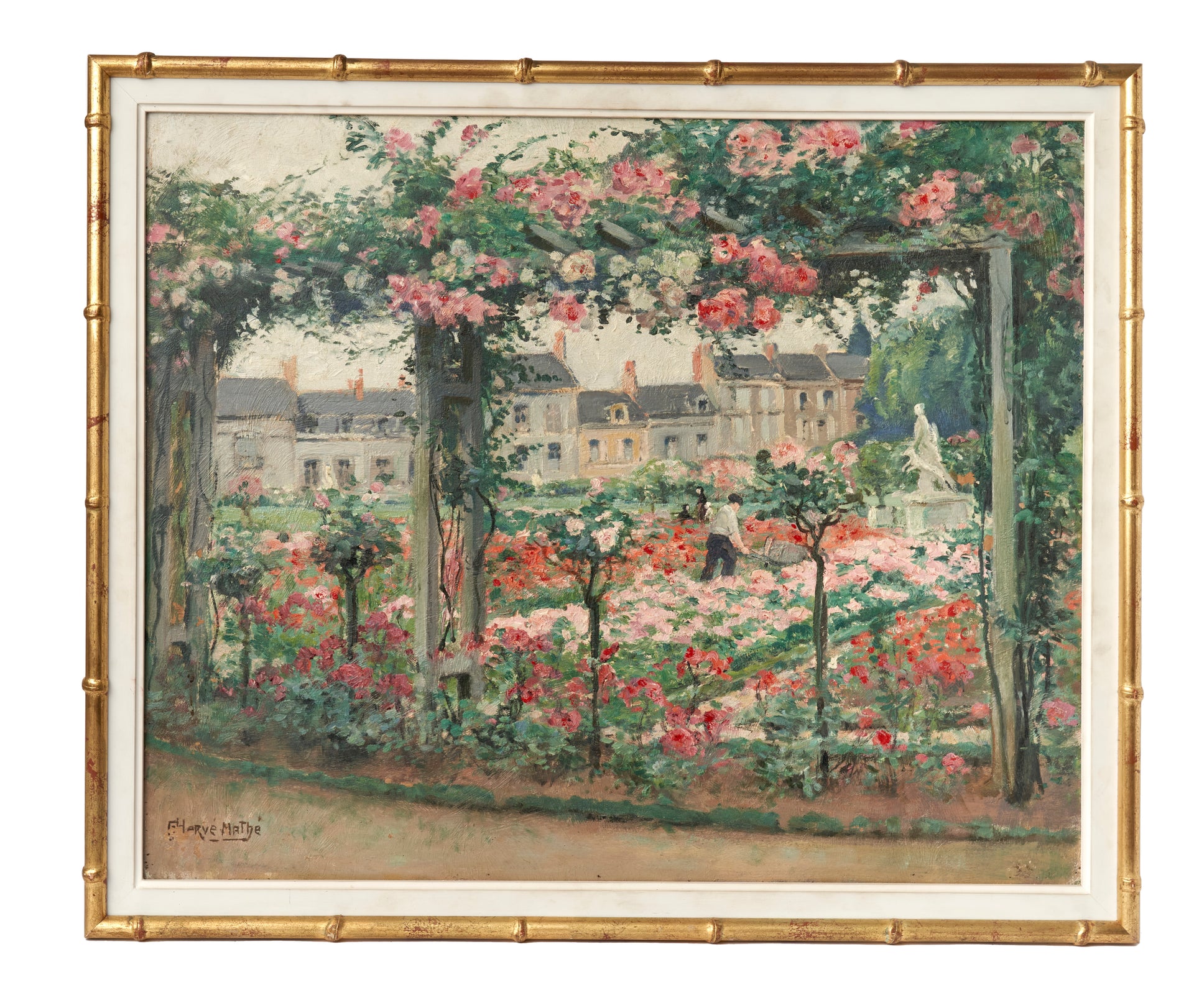 SOLD Jules Alfred Herve-Mathe (1868-1953) La Roseraie, Jardin des Plantes, Le Mans, circa 1937-38