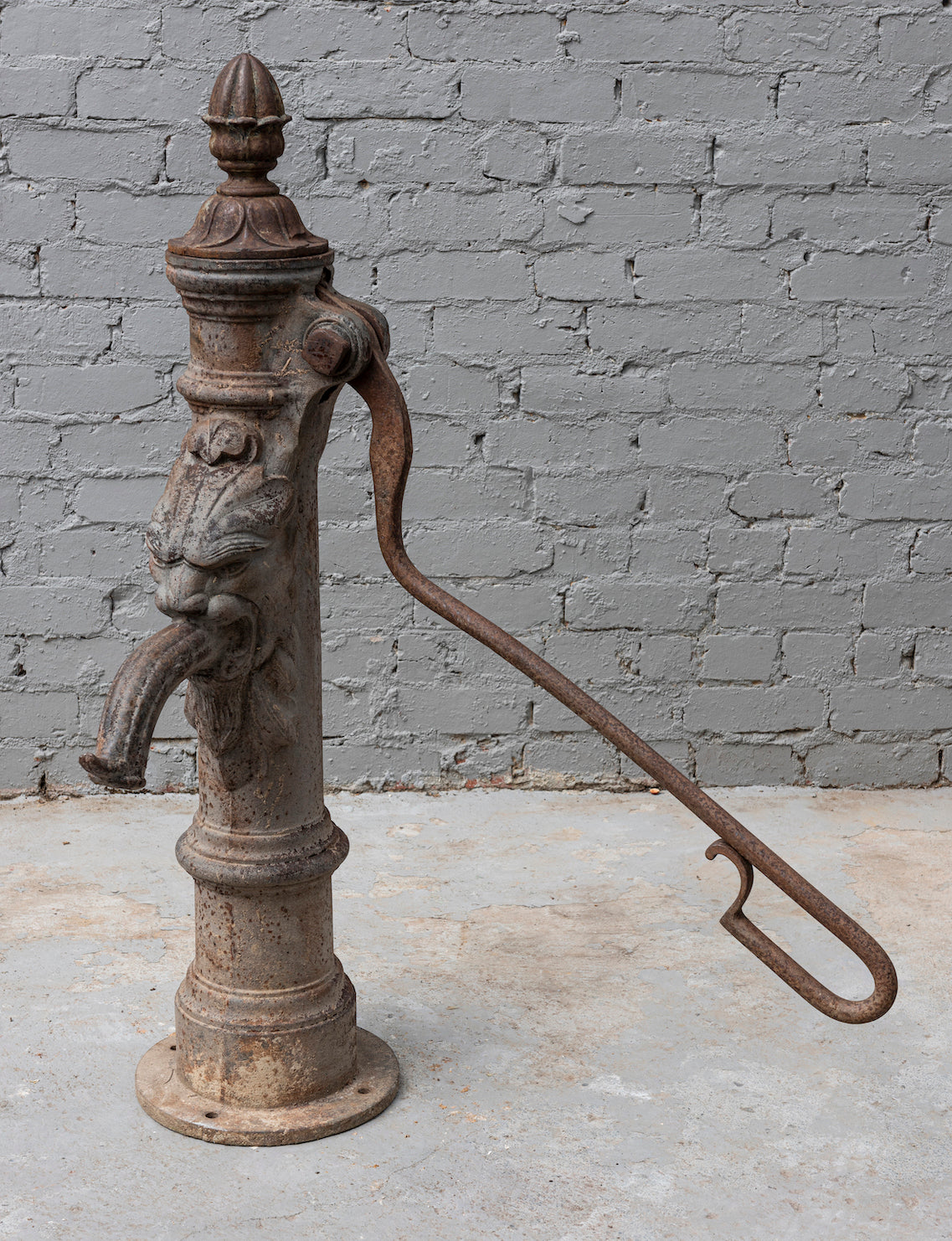 SOLD An impressive cast iron water pump, French 19th Century