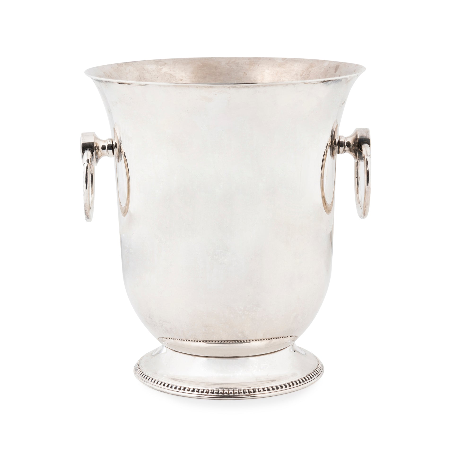 SOLD A stylish French vintage silver plated twin handled wine cooler