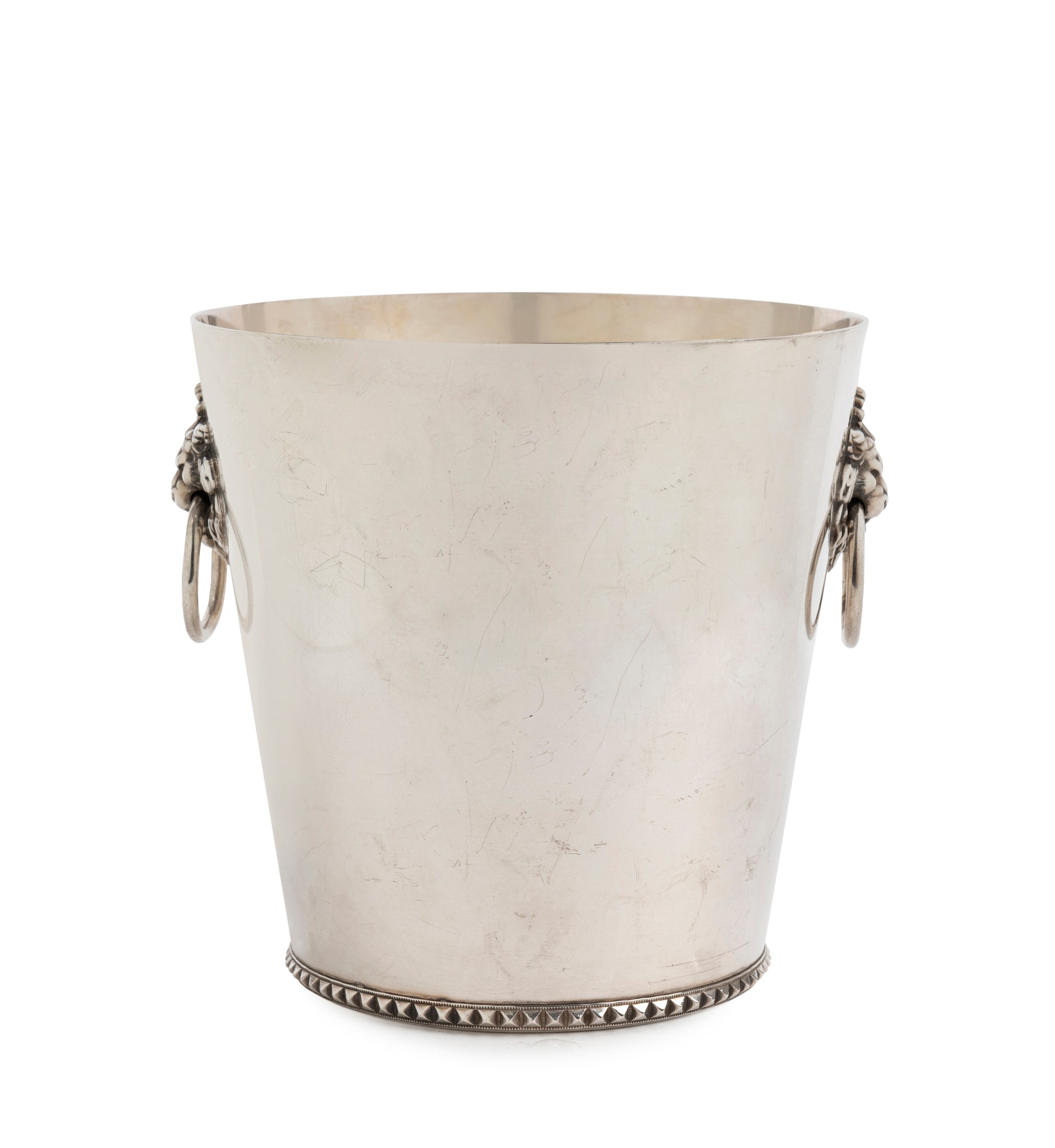 SOLD A French vintage silver plated twin handled wine cooler, Circa 1950