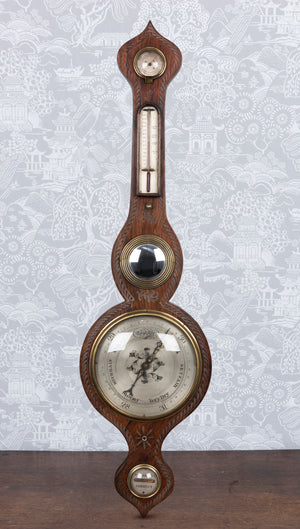 SOLD A fine quality and very decorative banjo barometer, English 19th Century