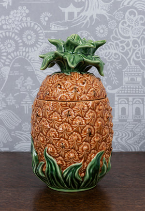SOLD A lidded vessel in the form of a pineapple by Bordallo Pinheiro, Portugal