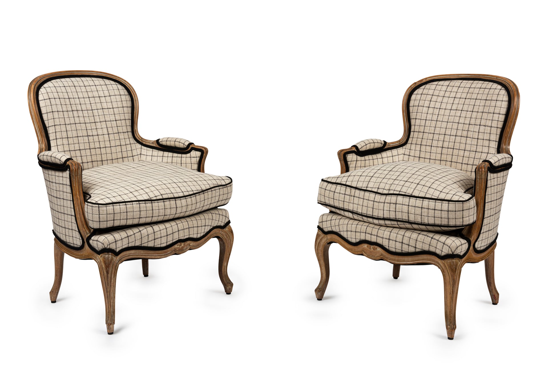 SOLD A stylish pair of Louis XVI style fauteuils, French 19th Century