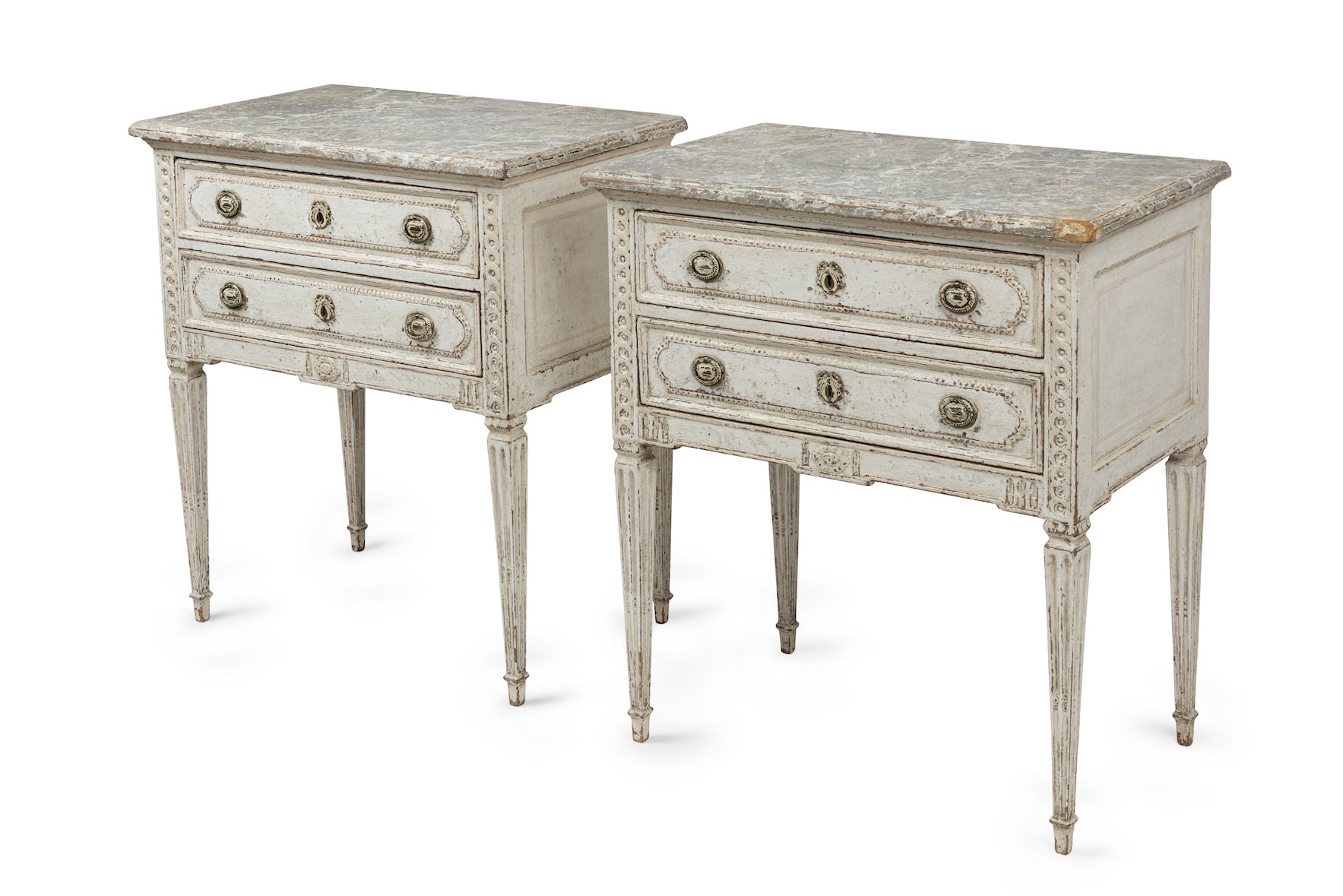 SOLD A fabulous pair of Louis XVI style commodes, French 19th Century