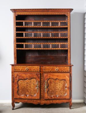 SOLD A beautiful marquetry walnut dresser, French Provincial 18th Century