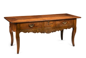 SOLD A beautifully carved Provincial cherrywood serving table, French 18th Century