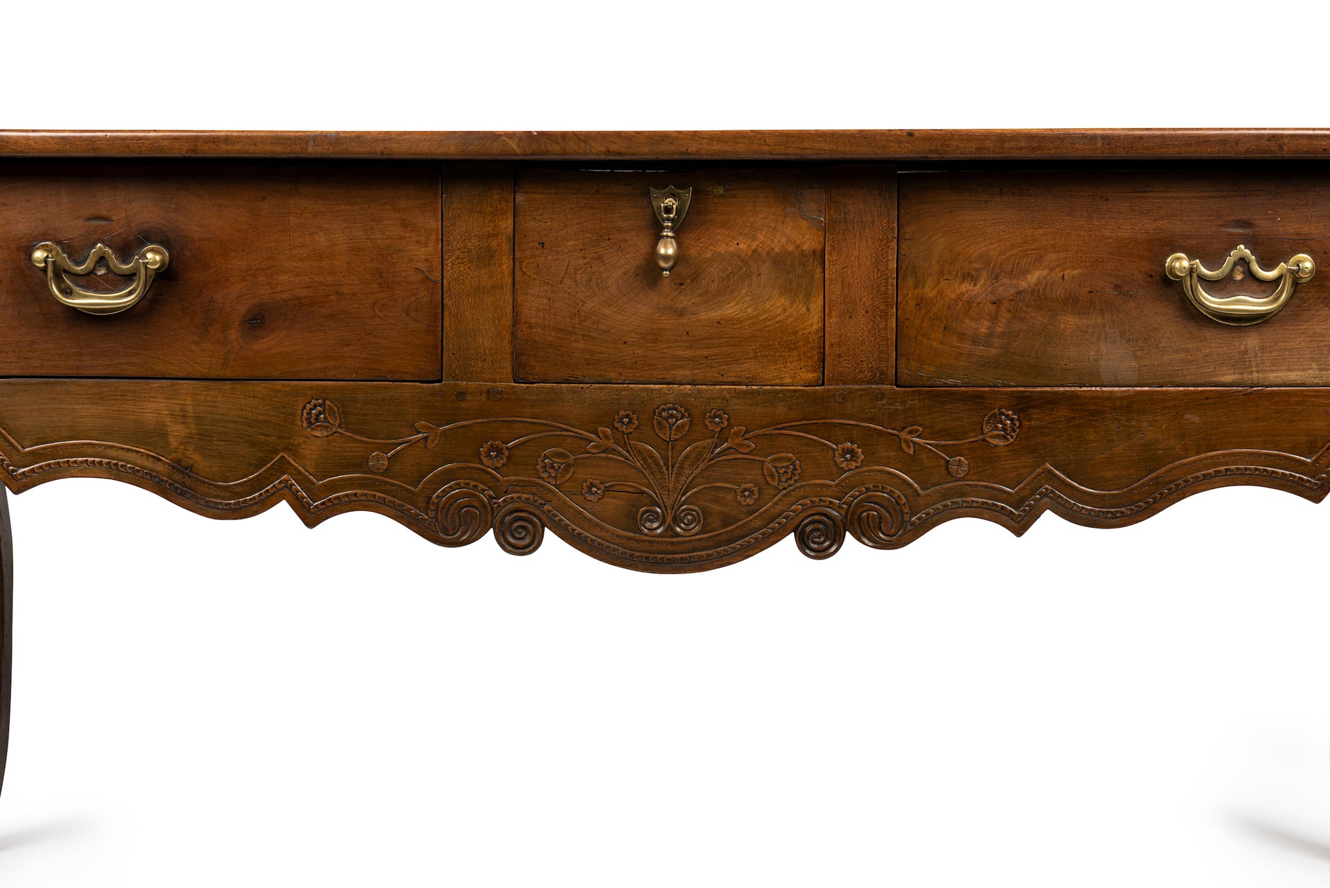 SOLD A beautifully carved Provincial cherrywood serving table, French 18th Century