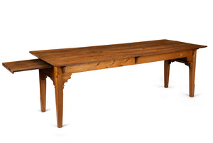 SOLD An outstanding French oak farmhouse table, French Circa 1900