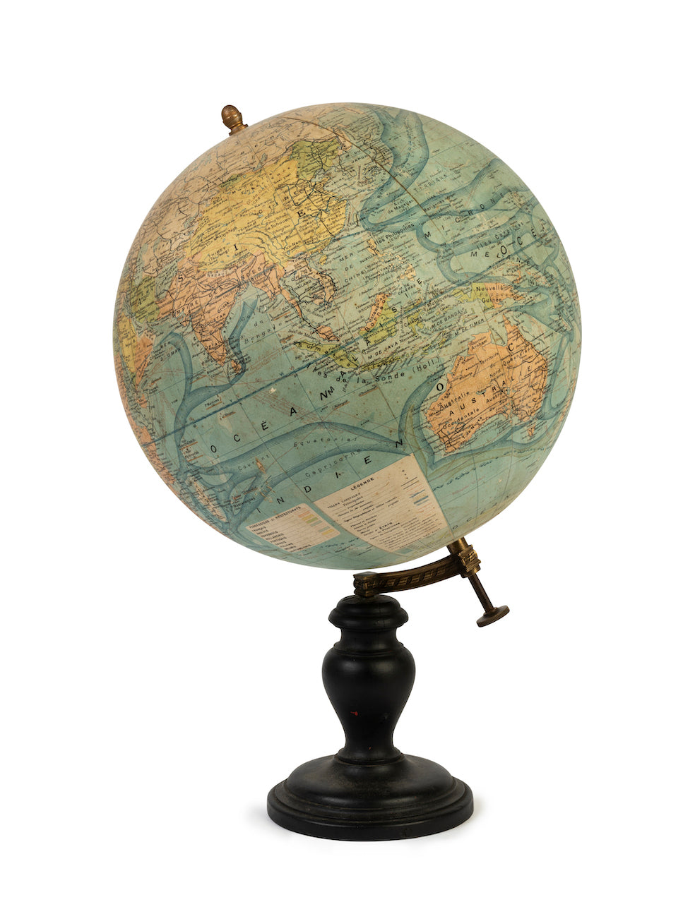 SOLD A very good quality terrestrial globe by J Forest for Girard and Berrere Paris Circa 1920