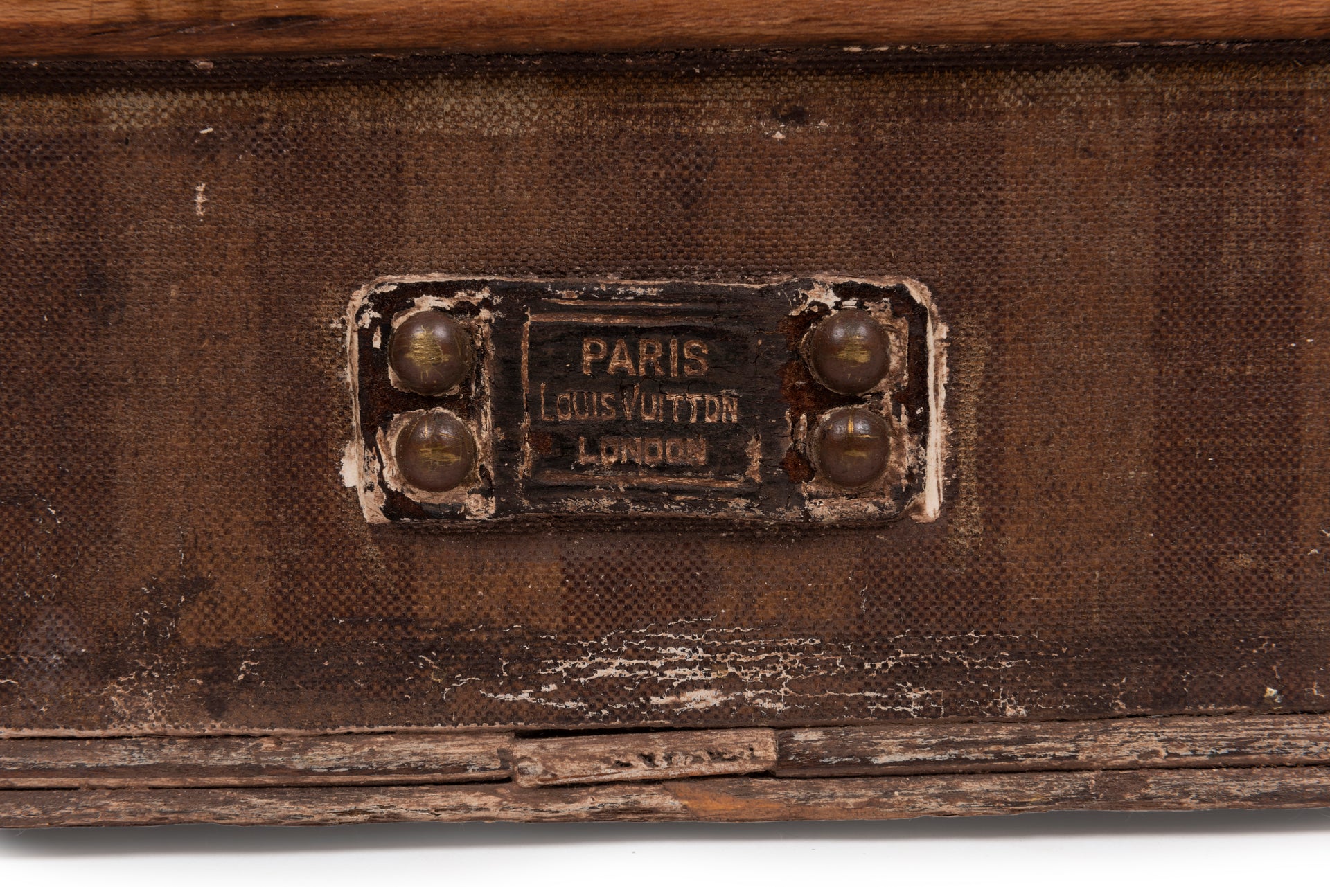 SOLD A large and rare steamer travel trunk, in striped canvas by Louis Vuitton, Paris. French Circa 1890