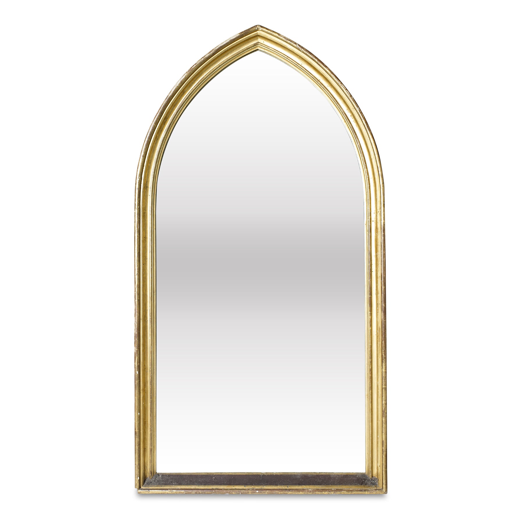 SOLD An impressive gilt-wood arched wall mirror, English 19th Century