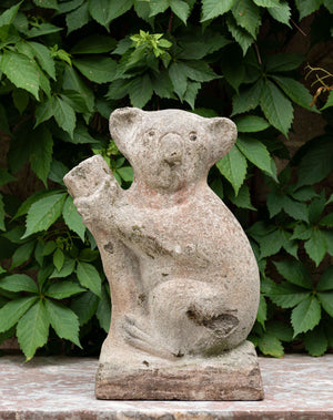 SOLD A charming vintage painted concrete koala, Australian Circa 1950